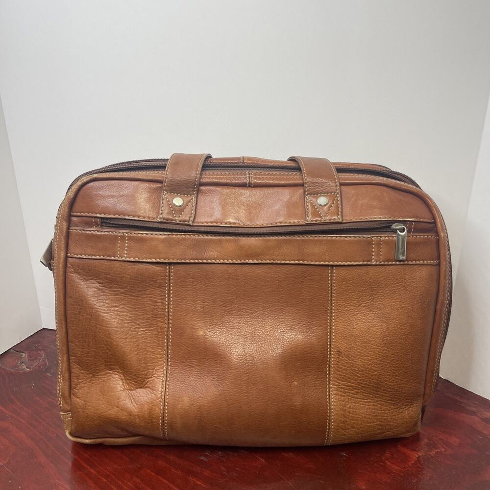 Pelle Studio Genuine Leather Bag Brown Shoulder Messenger Satchel Document Bag